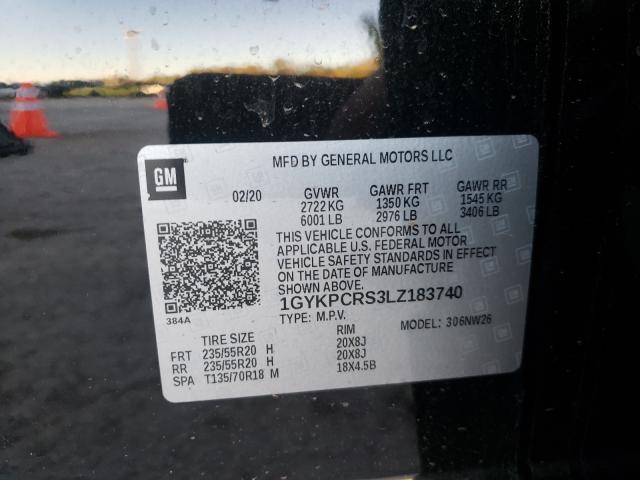 Photo 9 VIN: 1GYKPCRS3LZ183740 - CADILLAC XT6 PREMIU 