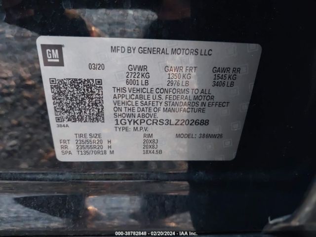 Photo 8 VIN: 1GYKPCRS3LZ202688 - CADILLAC XT6 