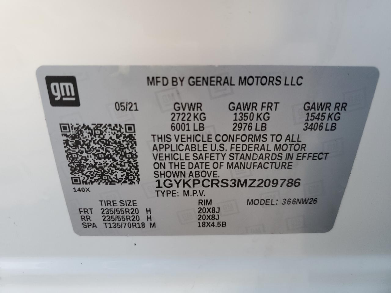 Photo 13 VIN: 1GYKPCRS3MZ209786 - CADILLAC XT6 