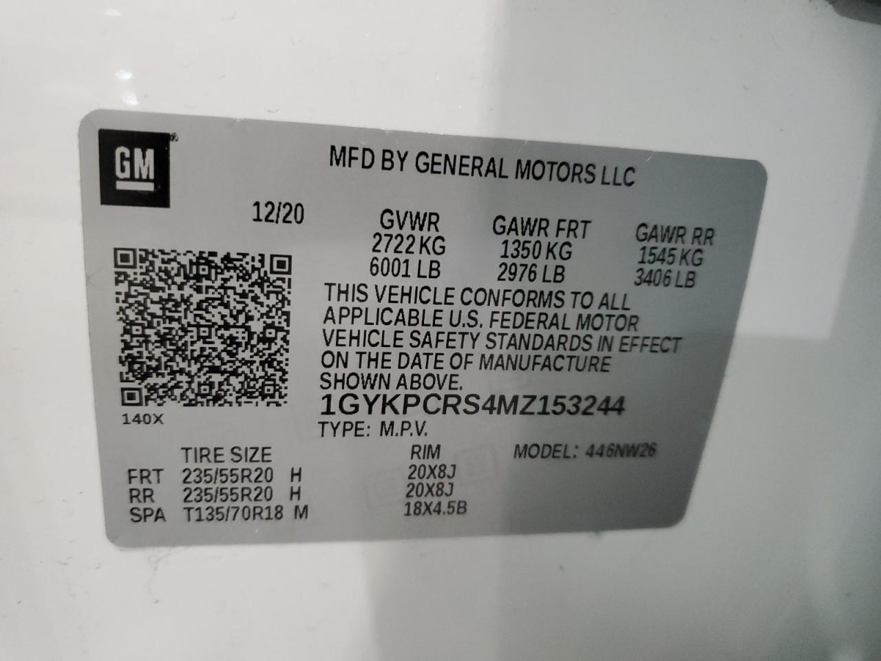 Photo 11 VIN: 1GYKPCRS4MZ153244 - CADILLAC XT6 