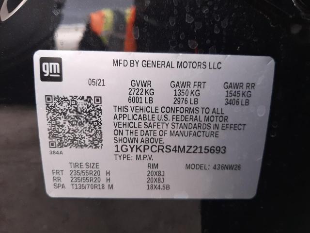 Photo 9 VIN: 1GYKPCRS4MZ215693 - CADILLAC XT6 PREMIU 