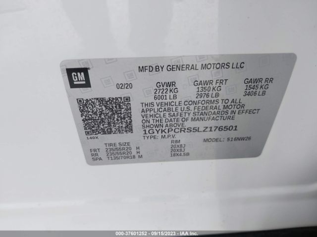 Photo 8 VIN: 1GYKPCRS5LZ176501 - CADILLAC XT6 