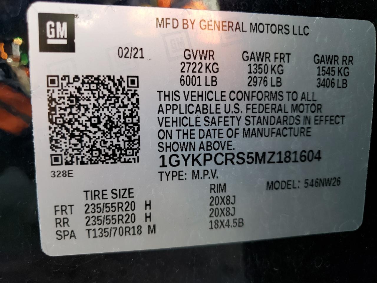 Photo 13 VIN: 1GYKPCRS5MZ181604 - CADILLAC XT6 