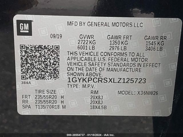 Photo 8 VIN: 1GYKPCRSXLZ125723 - CADILLAC XT6 