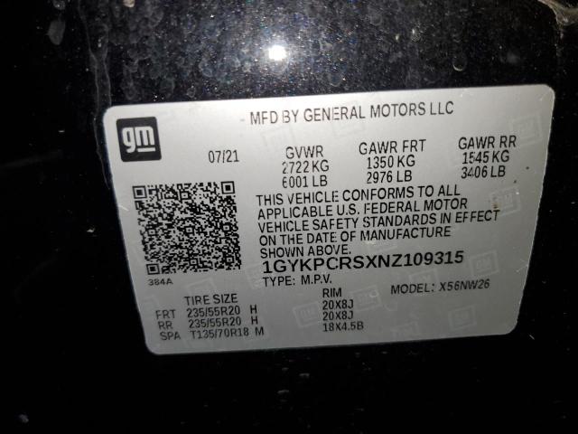 Photo 12 VIN: 1GYKPCRSXNZ109315 - CADILLAC XT6 