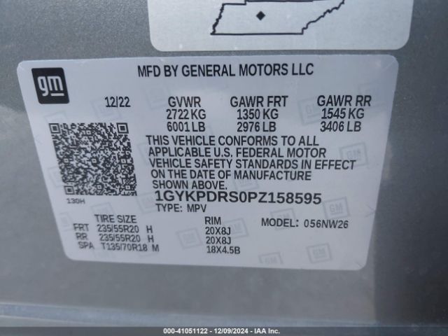 Photo 8 VIN: 1GYKPDRS0PZ158595 - CADILLAC XT6 