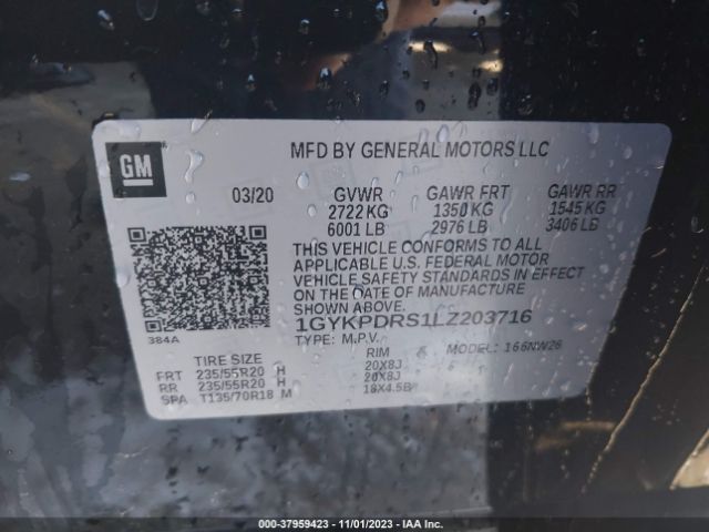 Photo 8 VIN: 1GYKPDRS1LZ203716 - CADILLAC XT6 