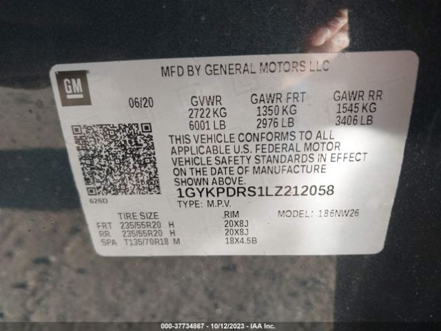 Photo 8 VIN: 1GYKPDRS1LZ212058 - CADILLAC XT6 