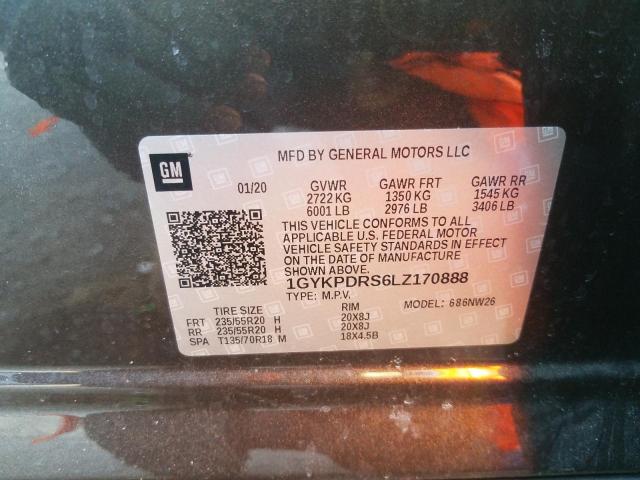 Photo 9 VIN: 1GYKPDRS6LZ170888 - CADILLAC XT6 PREMIU 