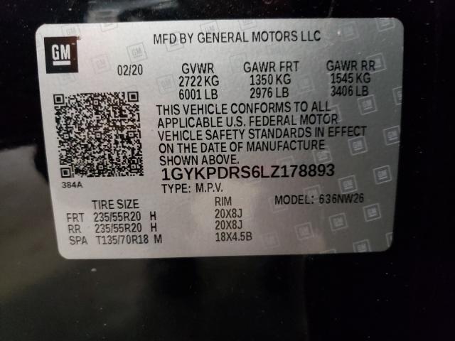 Photo 9 VIN: 1GYKPDRS6LZ178893 - CADILLAC XT6 