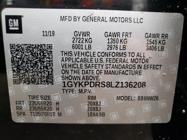 Photo 9 VIN: 1GYKPDRS8LZ136208 - CADILLAC XT6 PREMIU 