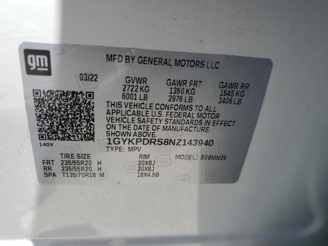 Photo 12 VIN: 1GYKPDRS8NZ143940 - CADILLAC XT6 PREMIU 