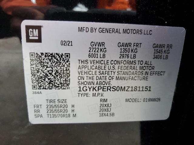 Photo 12 VIN: 1GYKPERS0MZ181151 - CADILLAC XT6 PLATIN 