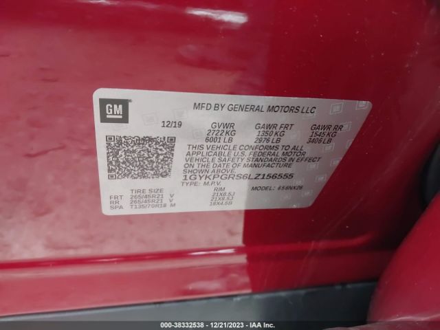 Photo 8 VIN: 1GYKPGRS6LZ156555 - CADILLAC XT6 