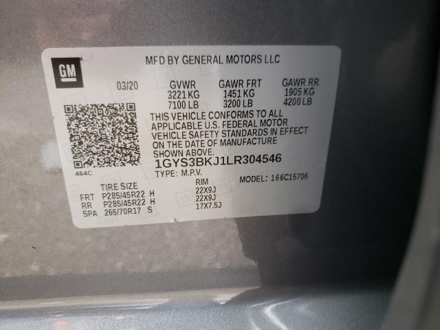 Photo 9 VIN: 1GYS3BKJ1LR304546 - CADILLAC ESCALADE L 