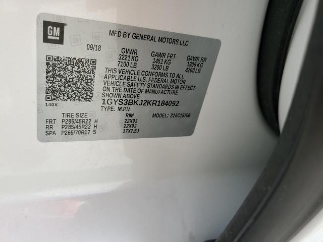 Photo 12 VIN: 1GYS3BKJ2KR184092 - CADILLAC ESCALADE L 