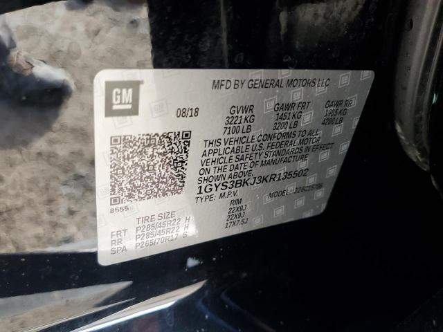 Photo 12 VIN: 1GYS3BKJ3KR135502 - CADILLAC ESCALADE L 