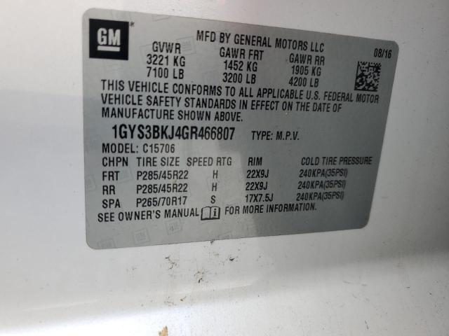 Photo 12 VIN: 1GYS3BKJ4GR466807 - CADILLAC ESCALADE L 