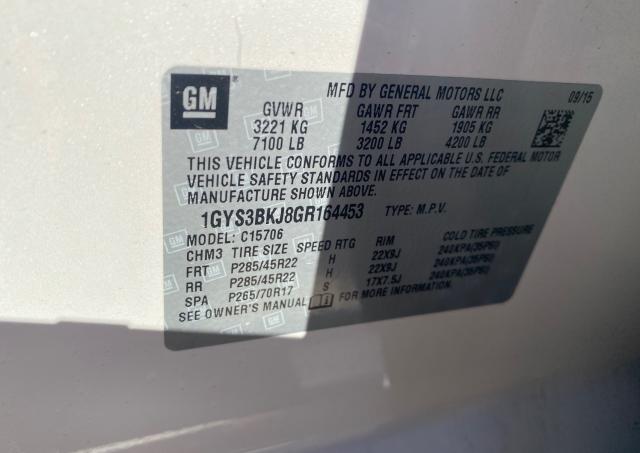 Photo 9 VIN: 1GYS3BKJ8GR164453 - CADILLAC ESCALADE L 