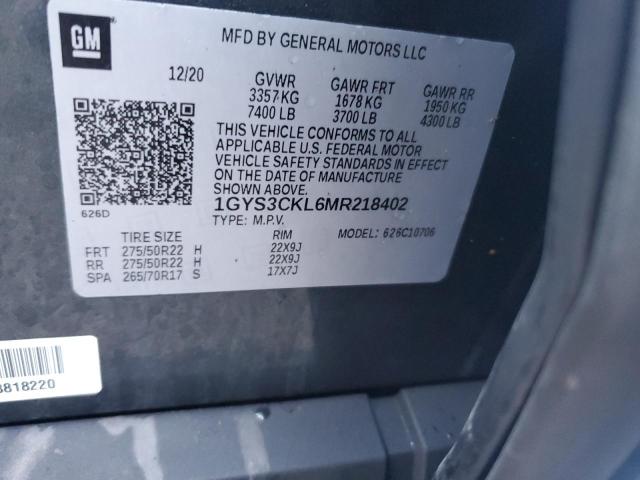 Photo 13 VIN: 1GYS3CKL6MR218402 - CADILLAC ESCALADE P 