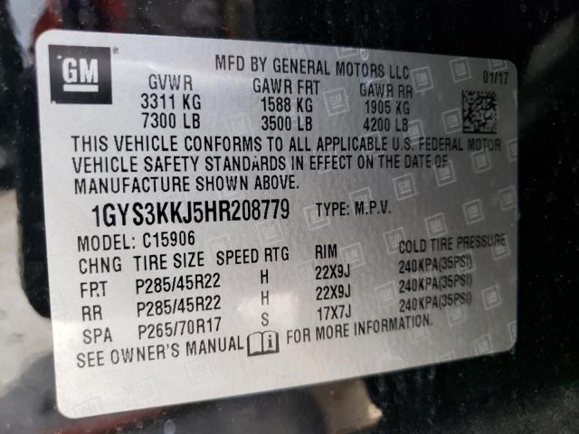 Photo 12 VIN: 1GYS3KKJ5HR208779 - CADILLAC ESCALADE 