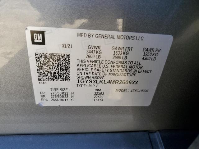 Photo 12 VIN: 1GYS3LKL4MR260633 - CADILLAC ESCALADE E 