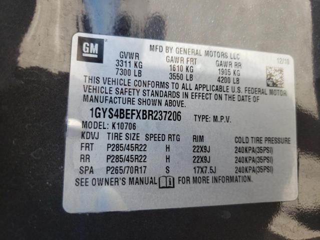 Photo 9 VIN: 1GYS4BEFXBR237206 - CADILLAC ESCALADE L 