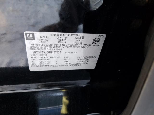 Photo 9 VIN: 1GYS4BKJ0GR157350 - CADILLAC ESCALADE L 