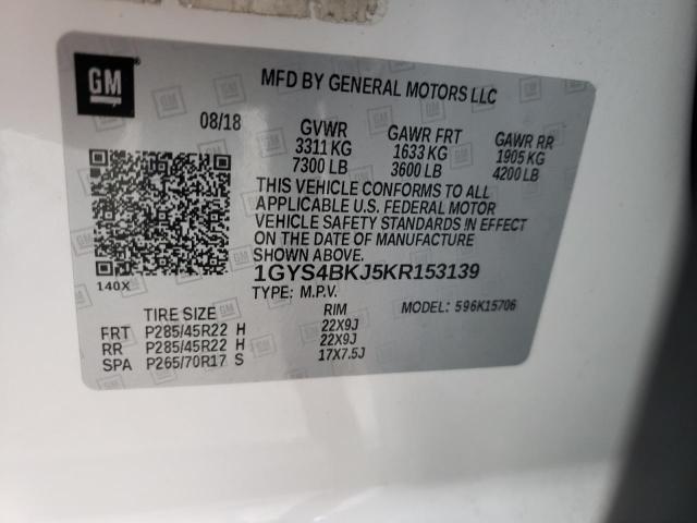 Photo 13 VIN: 1GYS4BKJ5KR153139 - CADILLAC ESCALADE L 