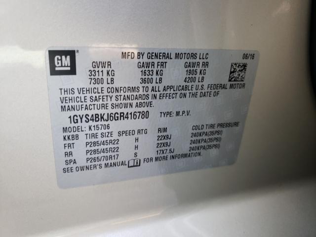 Photo 9 VIN: 1GYS4BKJ6GR416780 - CADILLAC ESCALADE L 