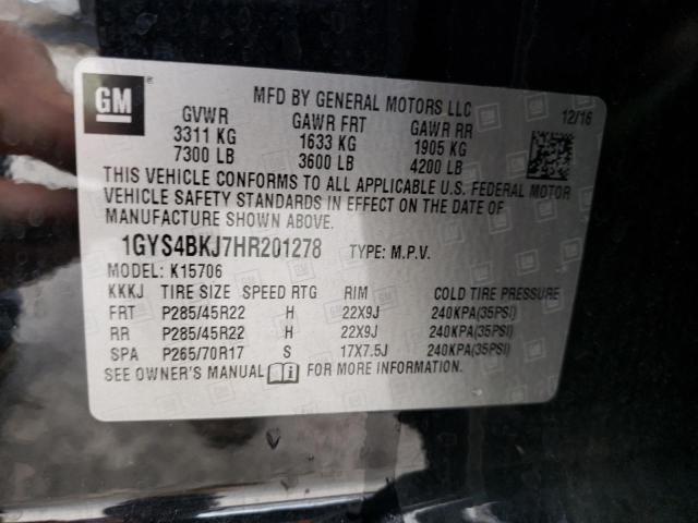 Photo 9 VIN: 1GYS4BKJ7HR201278 - CADILLAC ESCALADE L 