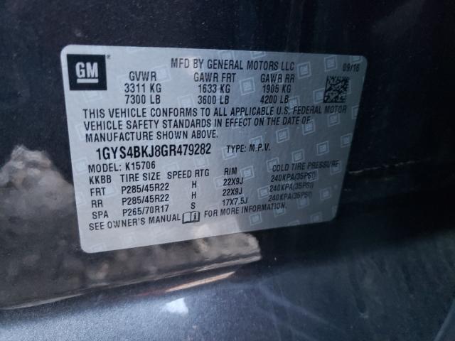 Photo 9 VIN: 1GYS4BKJ8GR479282 - CADILLAC ESCALADE L 