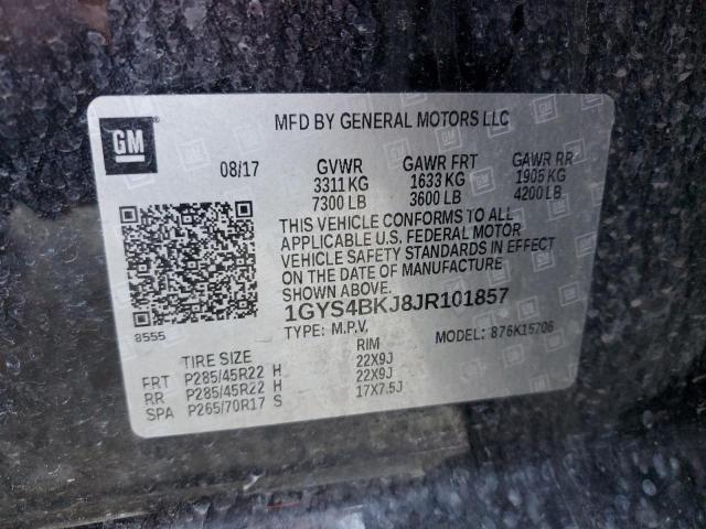 Photo 12 VIN: 1GYS4BKJ8JR101857 - CADILLAC ESCALADE L 