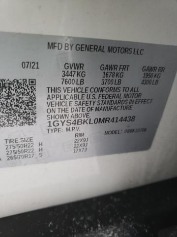 Photo 9 VIN: 1GYS4BKL0MR414438 - CADILLAC ESCALADE P 