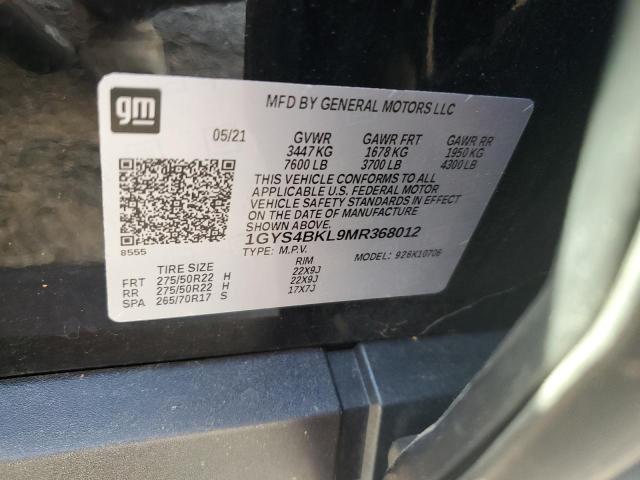 Photo 12 VIN: 1GYS4BKL9MR368012 - CADILLAC ESCALADE P 