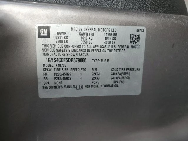 Photo 12 VIN: 1GYS4CEF5DR379066 - CADILLAC ESCALADE P 