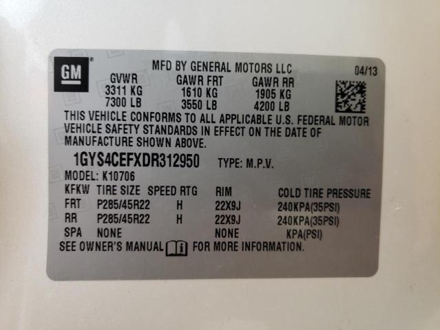 Photo 12 VIN: 1GYS4CEFXDR312950 - CADILLAC ESCALADE P 