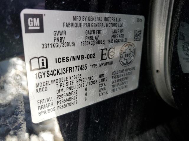 Photo 12 VIN: 1GYS4CKJ3FR177435 - CADILLAC ESCALADE 