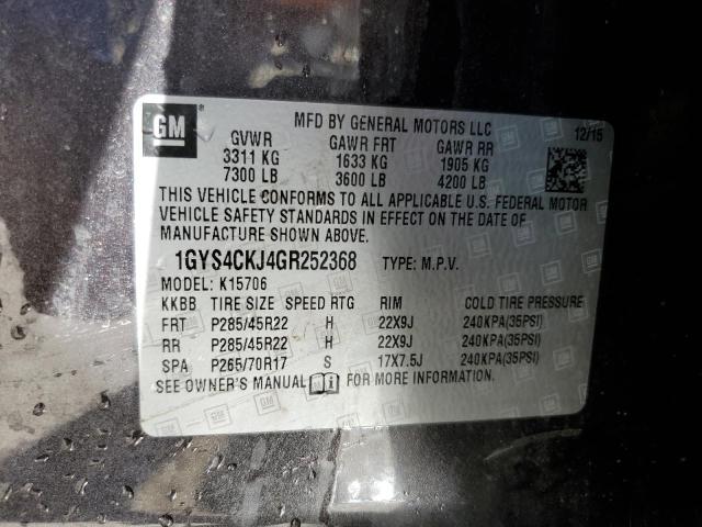 Photo 13 VIN: 1GYS4CKJ4GR252368 - CADILLAC ESCALADE 