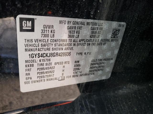 Photo 9 VIN: 1GYS4CKJ8GR428936 - CADILLAC ESCALADE P 