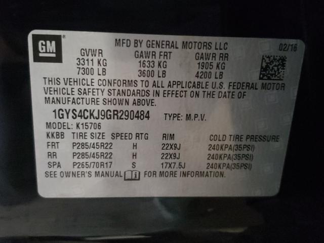 Photo 9 VIN: 1GYS4CKJ9GR290484 - CADILLAC ESCALADE P 