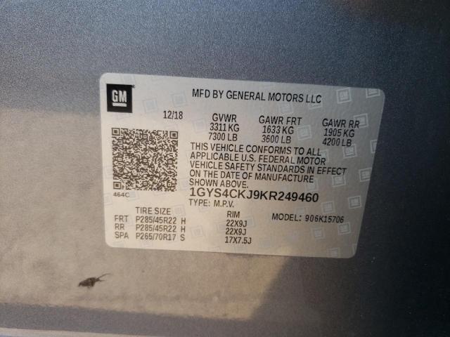 Photo 12 VIN: 1GYS4CKJ9KR249460 - CADILLAC ESCALADE P 