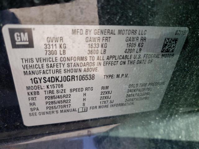 Photo 9 VIN: 1GYS4DKJ0GR106538 - CADILLAC ESCALADE P 