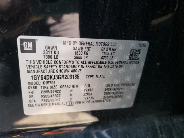 Photo 9 VIN: 1GYS4DKJ3GR203135 - CADILLAC ESCALADE P 