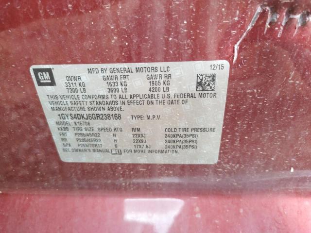 Photo 9 VIN: 1GYS4DKJ6GR238168 - CADILLAC ESCALADE P 