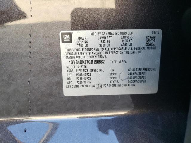 Photo 12 VIN: 1GYS4DKJ7GR150682 - CADILLAC ESCALADE 