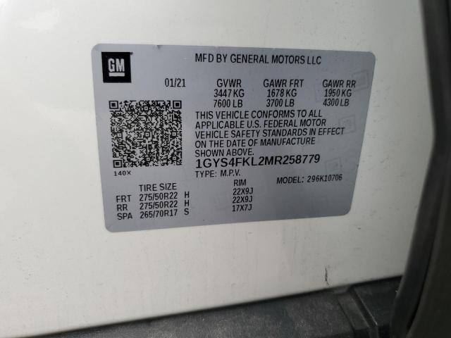 Photo 12 VIN: 1GYS4FKL2MR258779 - CADILLAC ESCALADE 