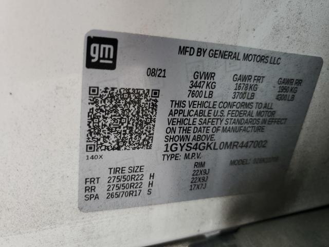 Photo 13 VIN: 1GYS4GKL0MR447002 - CADILLAC ESCALADE S 