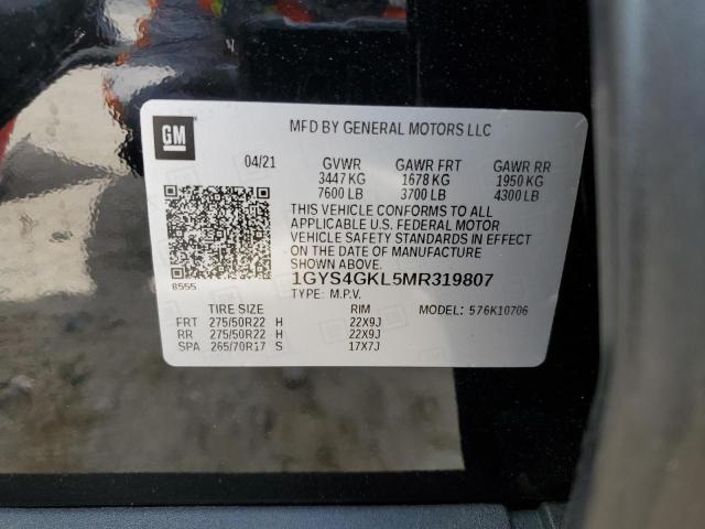 Photo 12 VIN: 1GYS4GKL5MR319807 - CADILLAC ESCALADE 