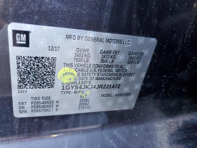 Photo 12 VIN: 1GYS4JKJ4JR221472 - CADILLAC ESCALADE E 